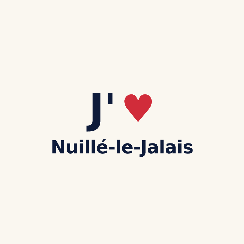 Tasse personnalisée Nuillé-le-Jalais — design J'aime Nuillé-le-Jalais