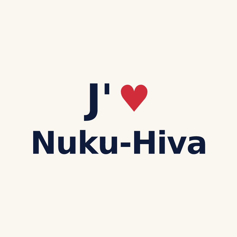 Tasse personnalisée Nuku-Hiva — design J'aime Nuku-Hiva