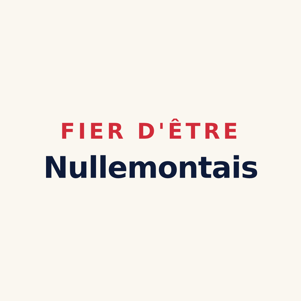 Tasse « Fier d'être Nullemontais » — design pour Nullemont