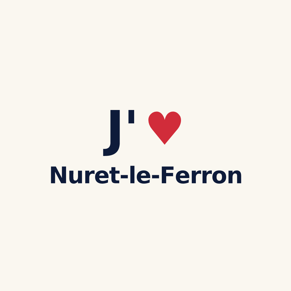 Tasse personnalisée Nuret-le-Ferron — design J'aime Nuret-le-Ferron