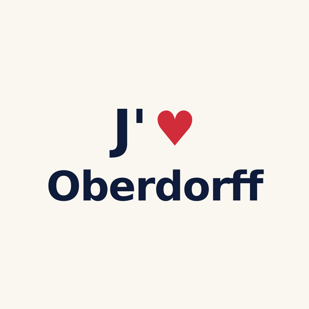 Tasse personnalisée Oberdorff — design J'aime Oberdorff