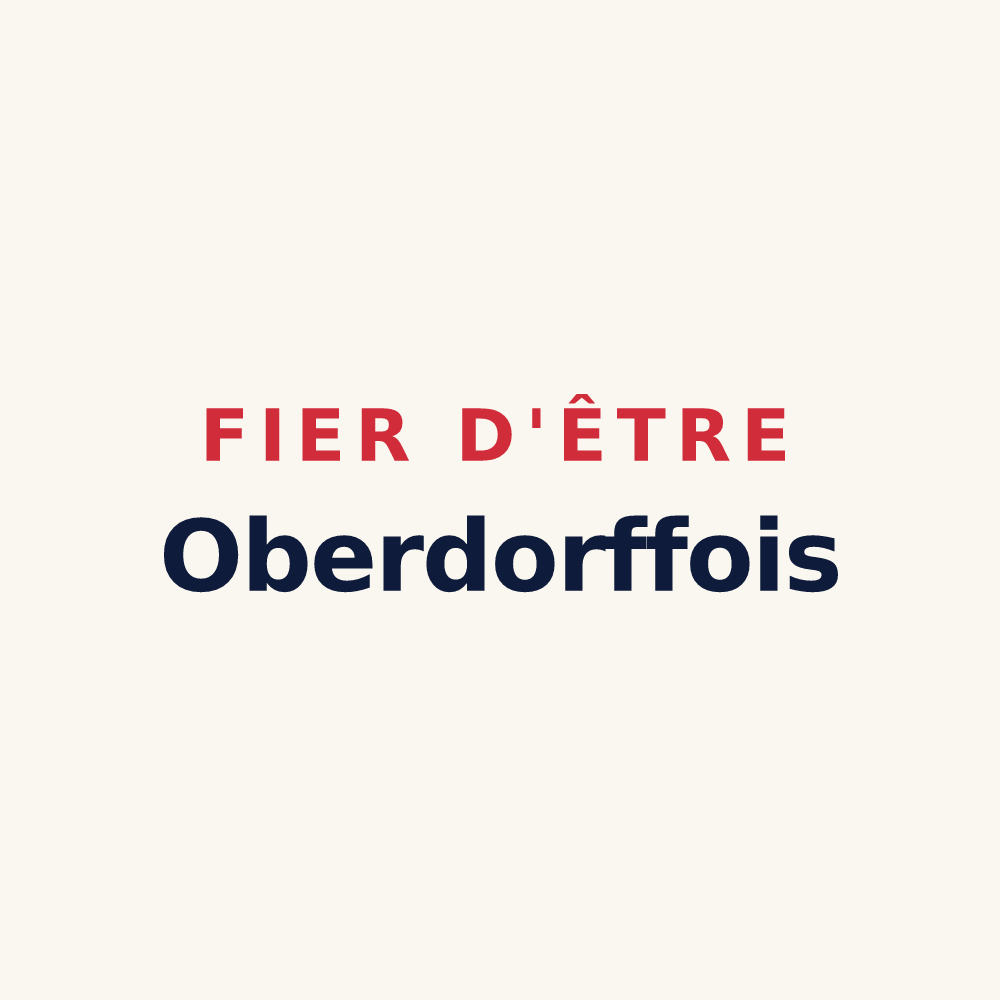 Tasse « Fier d'être Oberdorffois » — design pour Oberdorff