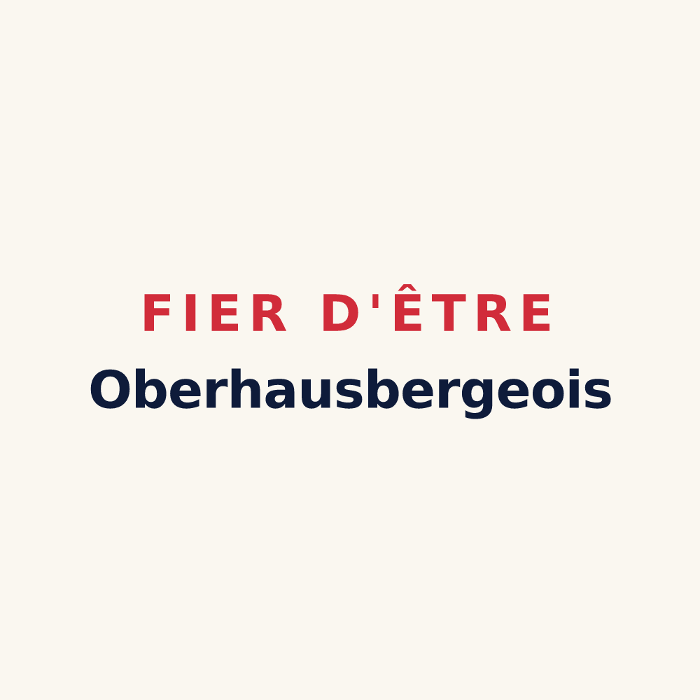 Tasse « Fier d'être Oberhausbergeois » — design pour Oberhausbergen