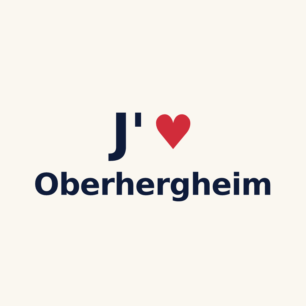 Tasse personnalisée Oberhergheim — design J'aime Oberhergheim