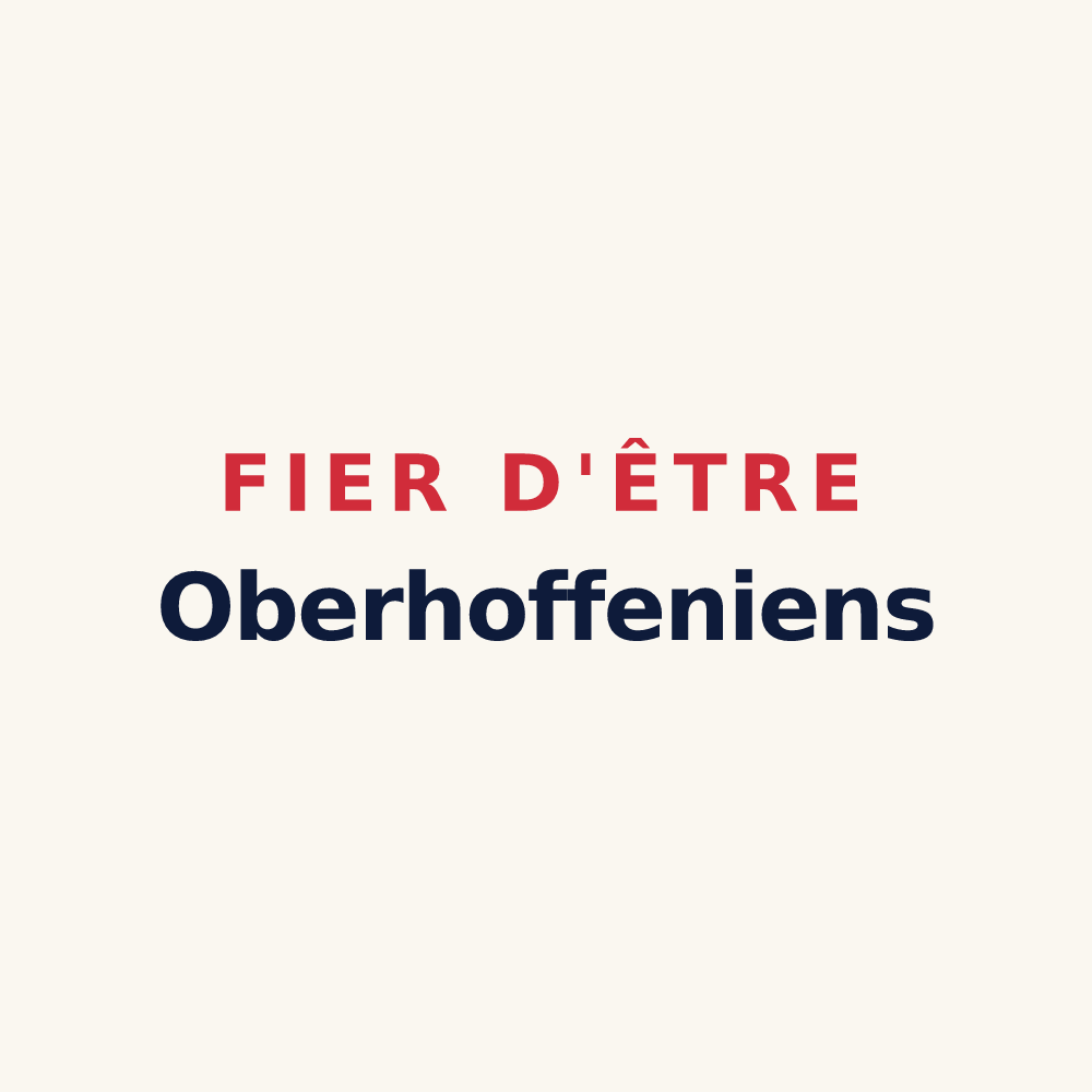 Tasse « Fier d'être Oberhoffeniens » — design pour Oberhoffen-lès-Wissembourg