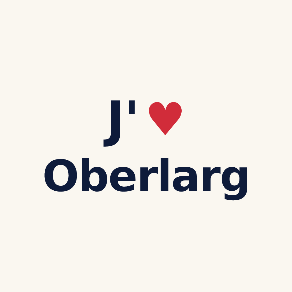 Tasse personnalisée Oberlarg — design J'aime Oberlarg