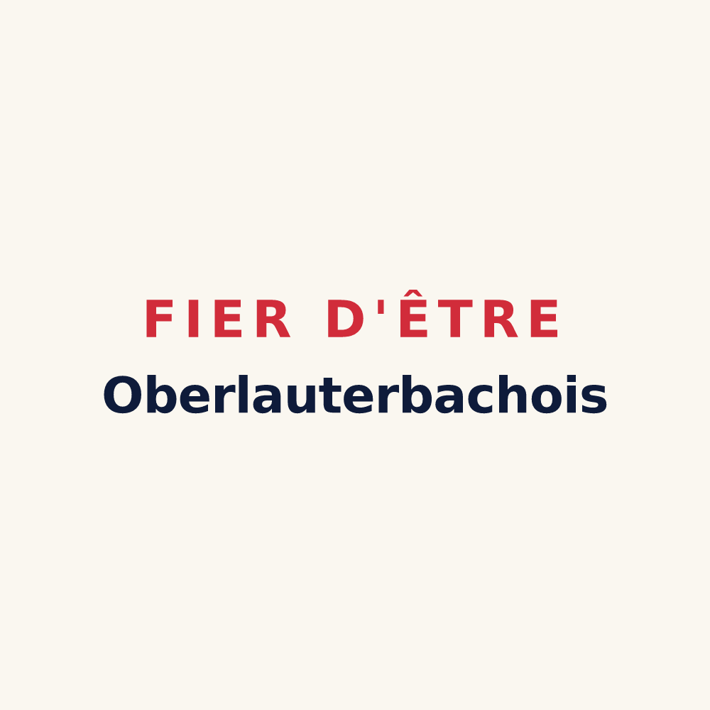 Tasse « Fier d'être Oberlauterbachois » — design pour Oberlauterbach