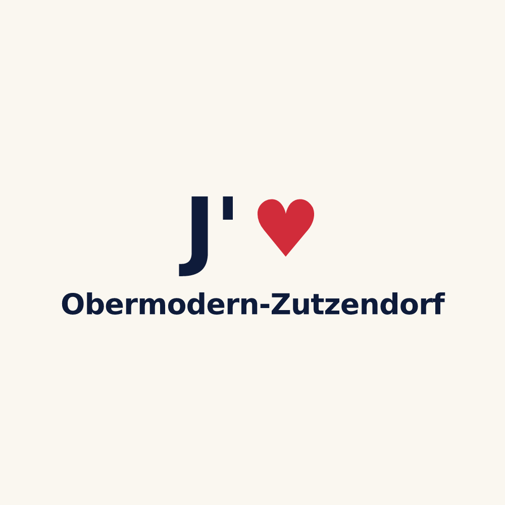 Tasse personnalisée Obermodern-Zutzendorf — design J'aime Obermodern-Zutzendorf