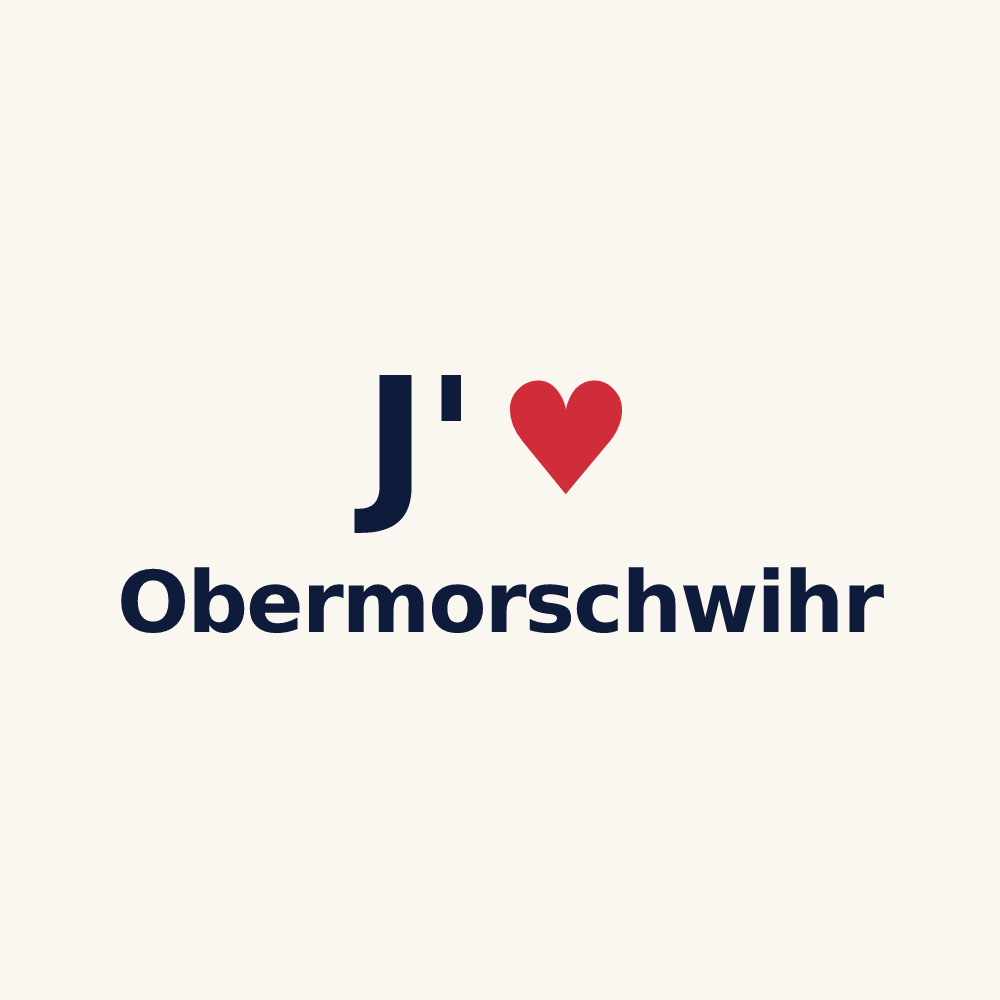 Tasse personnalisée Obermorschwihr — design J'aime Obermorschwihr