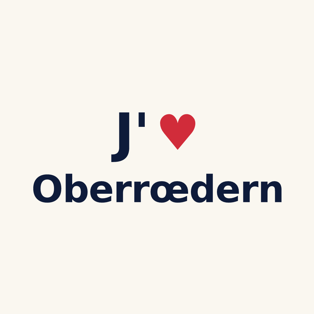 Tasse personnalisée Oberrœdern — design J'aime Oberrœdern