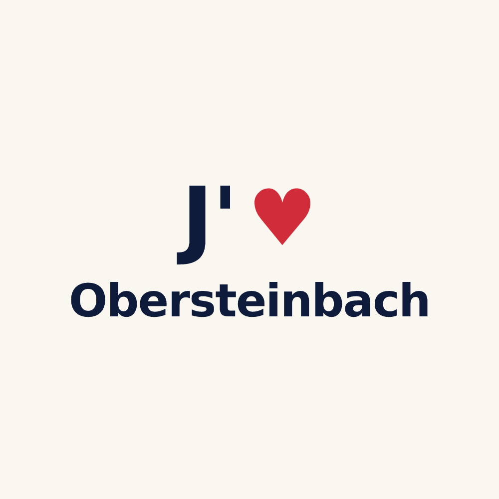 Tasse personnalisée Obersteinbach — design J'aime Obersteinbach