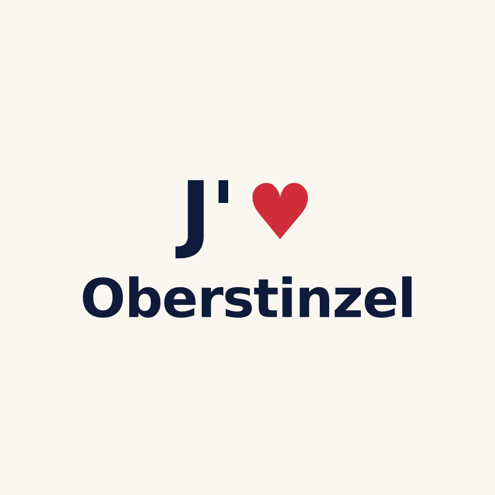 Tasse personnalisée Oberstinzel — design J'aime Oberstinzel