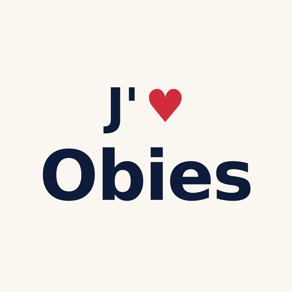 Tasse personnalisée Obies — design J'aime Obies