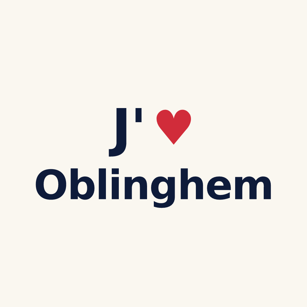 Tasse personnalisée Oblinghem — design J'aime Oblinghem