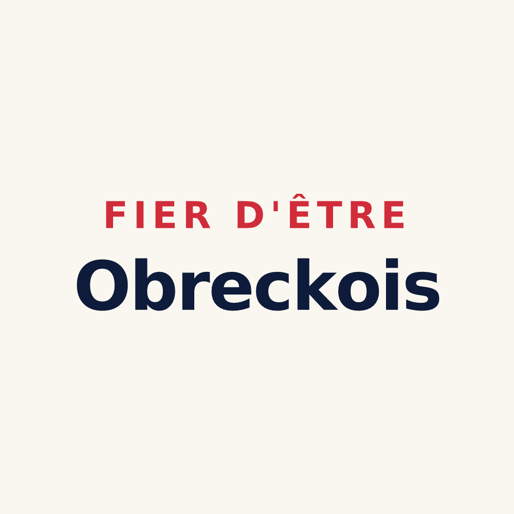 Tasse « Fier d'être Obreckois » — design pour Obreck