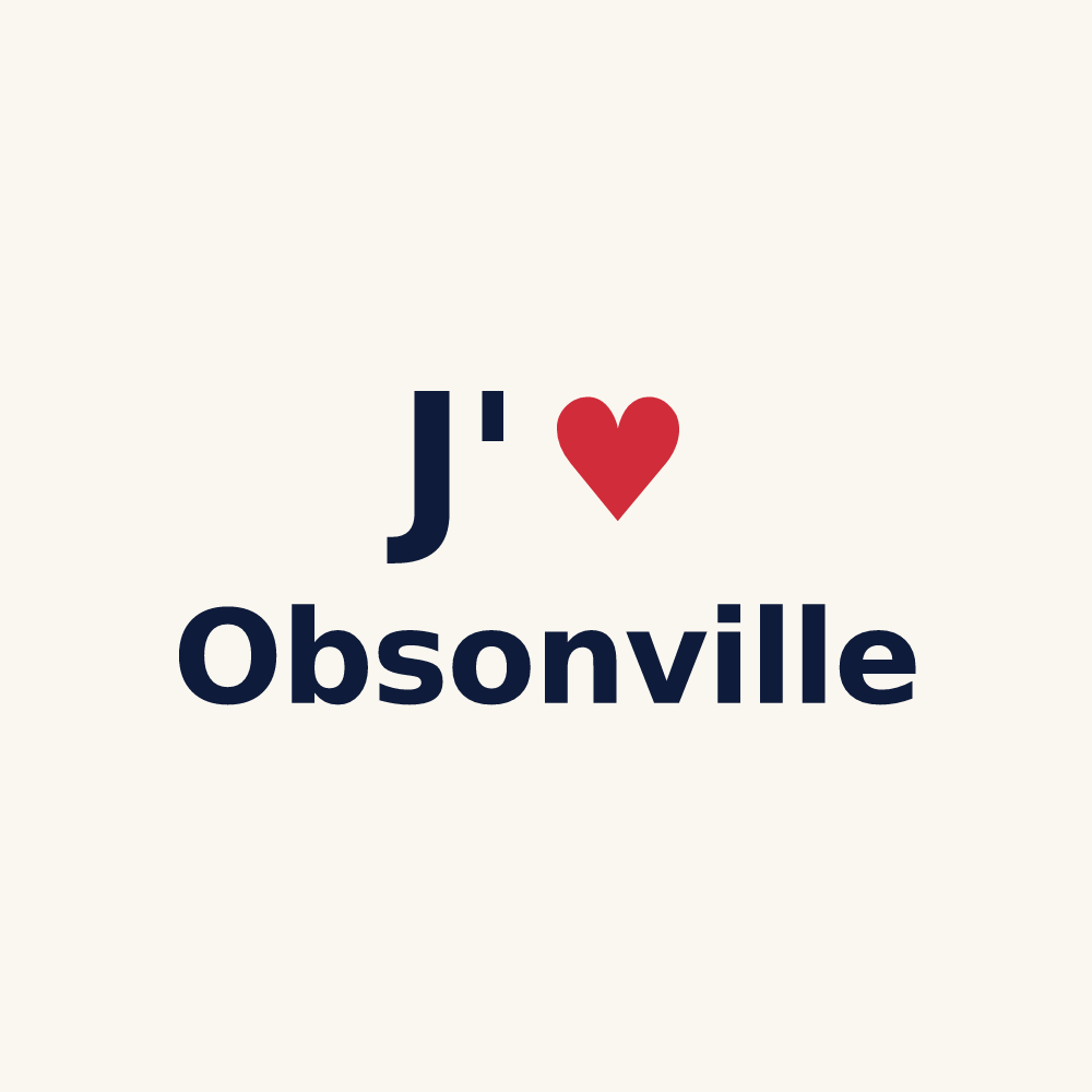 Tasse personnalisée Obsonville — design J'aime Obsonville
