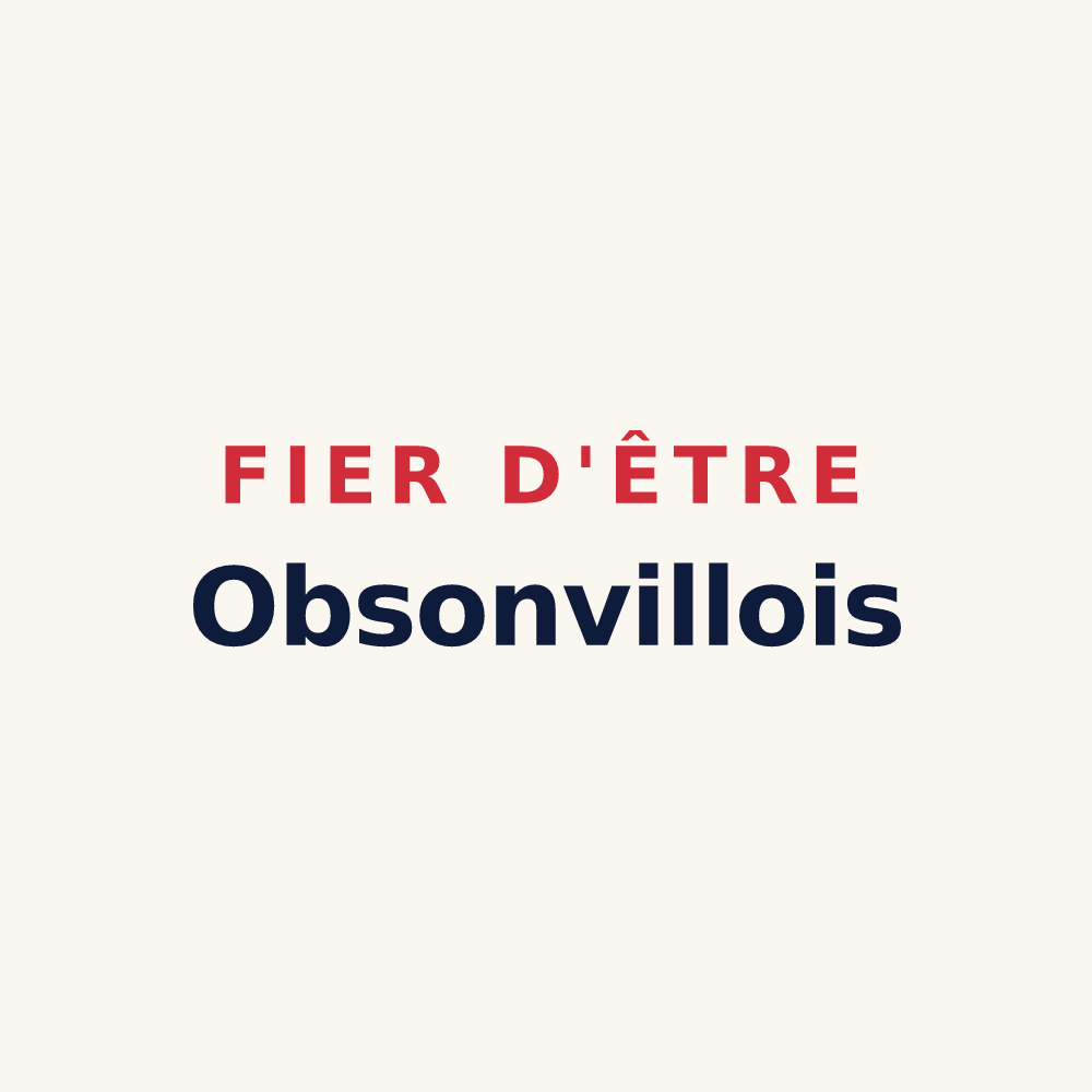 Tasse « Fier d'être Obsonvillois » — design pour Obsonville