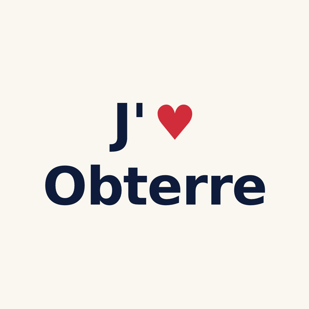 Tasse personnalisée Obterre — design J'aime Obterre