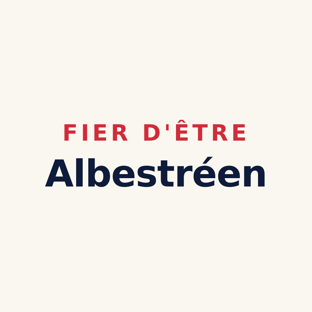 Tasse « Fier d'être Albestréen » — design pour Obtrée