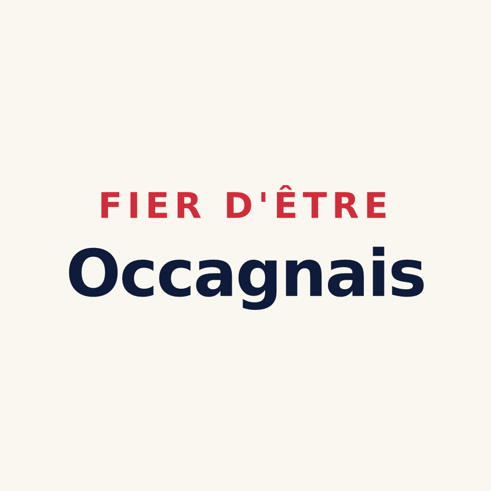 Tasse « Fier d'être Occagnais » — design pour Occagnes