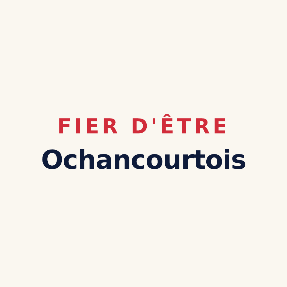 Tasse « Fier d'être Ochancourtois » — design pour Ochancourt