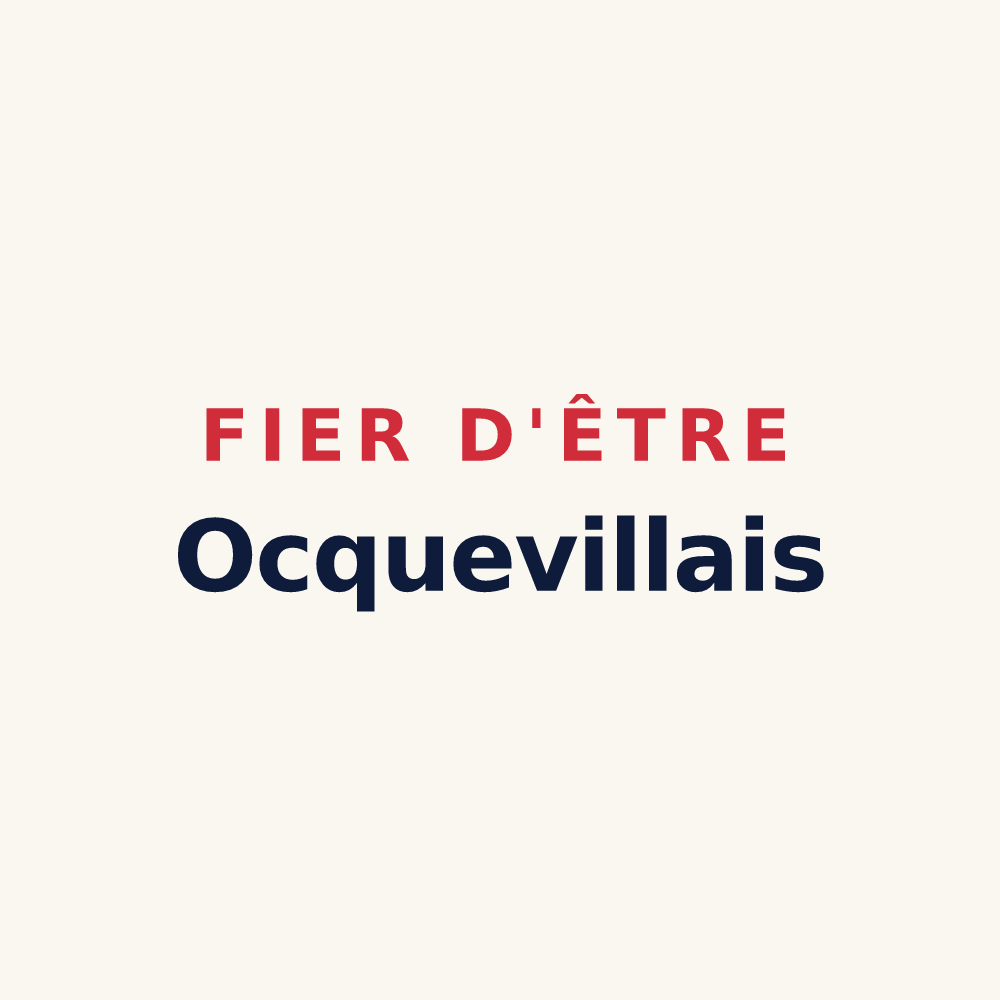 Tasse « Fier d'être Ocquevillais » — design pour Ocqueville