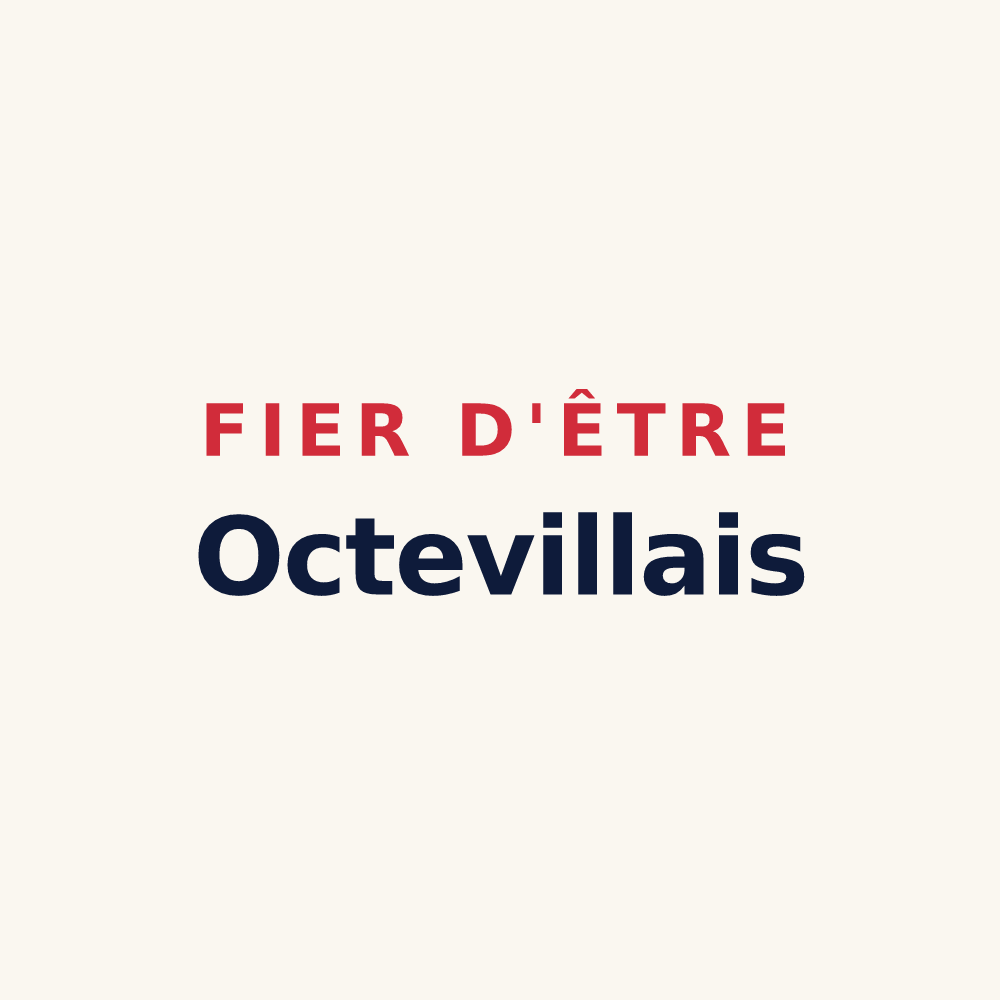 Tasse « Fier d'être Octevillais » — design pour Octeville-sur-Mer