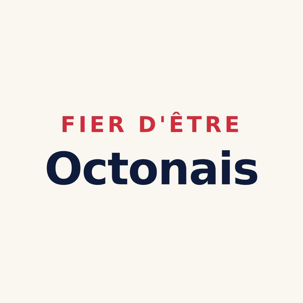 Tasse « Fier d'être Octonais » — design pour Octon