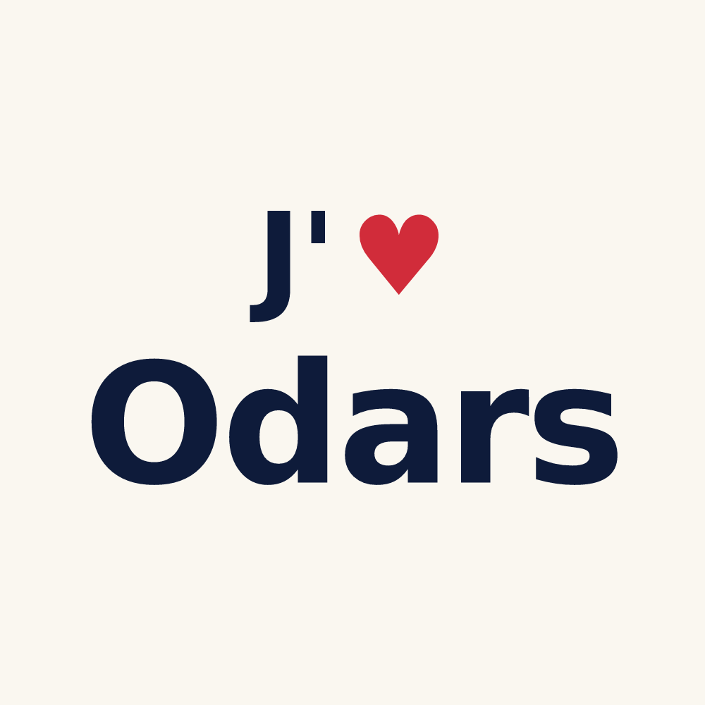 Tasse personnalisée Odars — design J'aime Odars