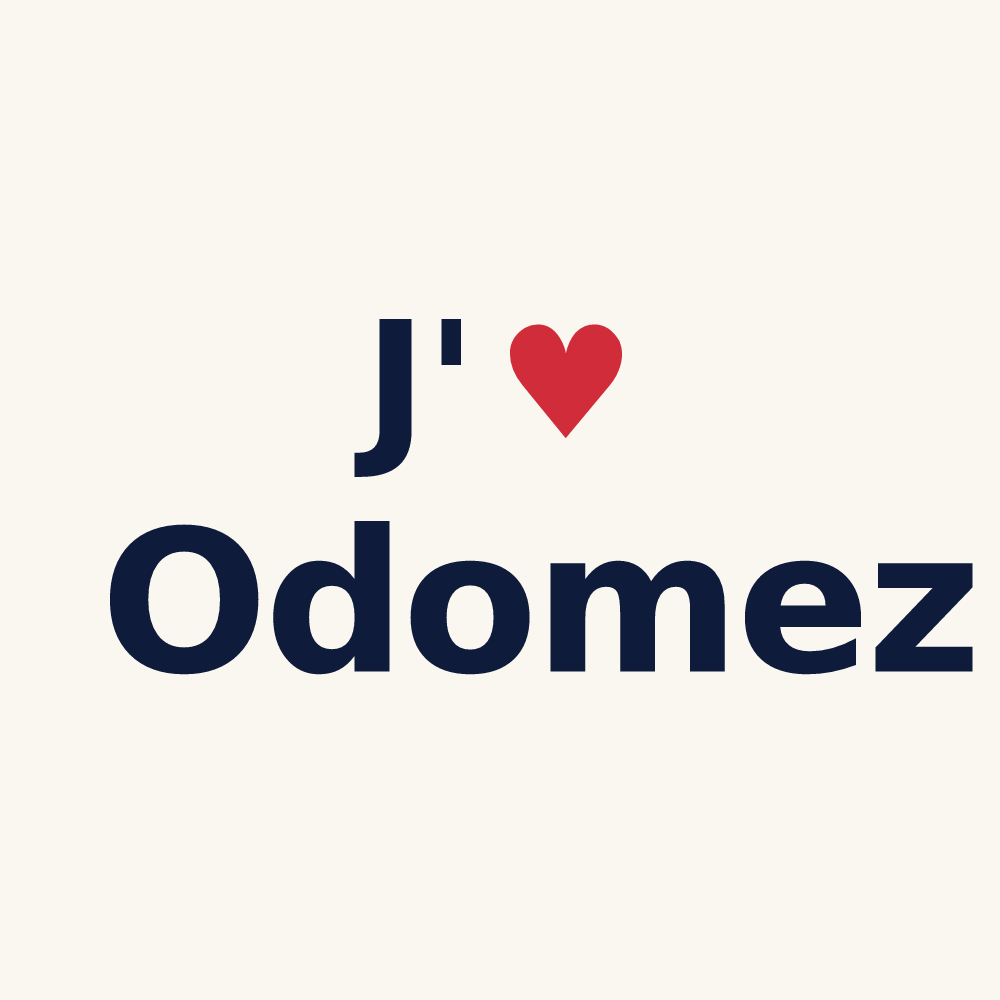 Tasse personnalisée Odomez — design J'aime Odomez