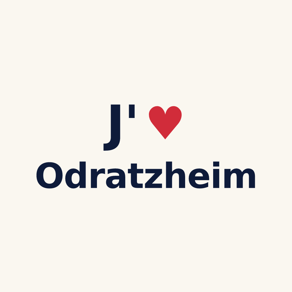 Tasse personnalisée Odratzheim — design J'aime Odratzheim