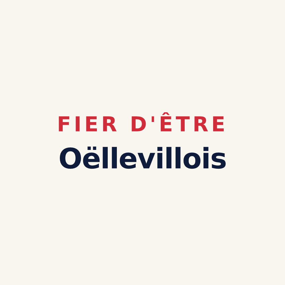 Tasse « Fier d'être Oëllevillois » — design pour Oëlleville