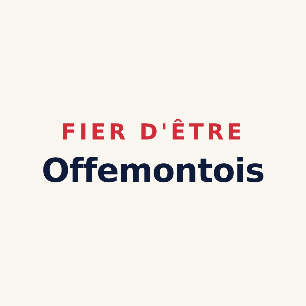Tasse « Fier d'être Offemontois » — design pour Offemont