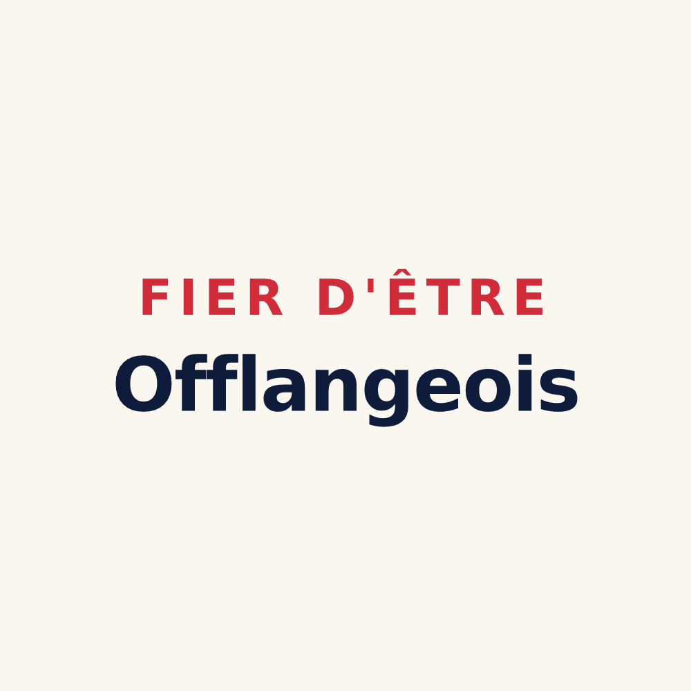 Tasse « Fier d'être Offlangeois » — design pour Offlanges