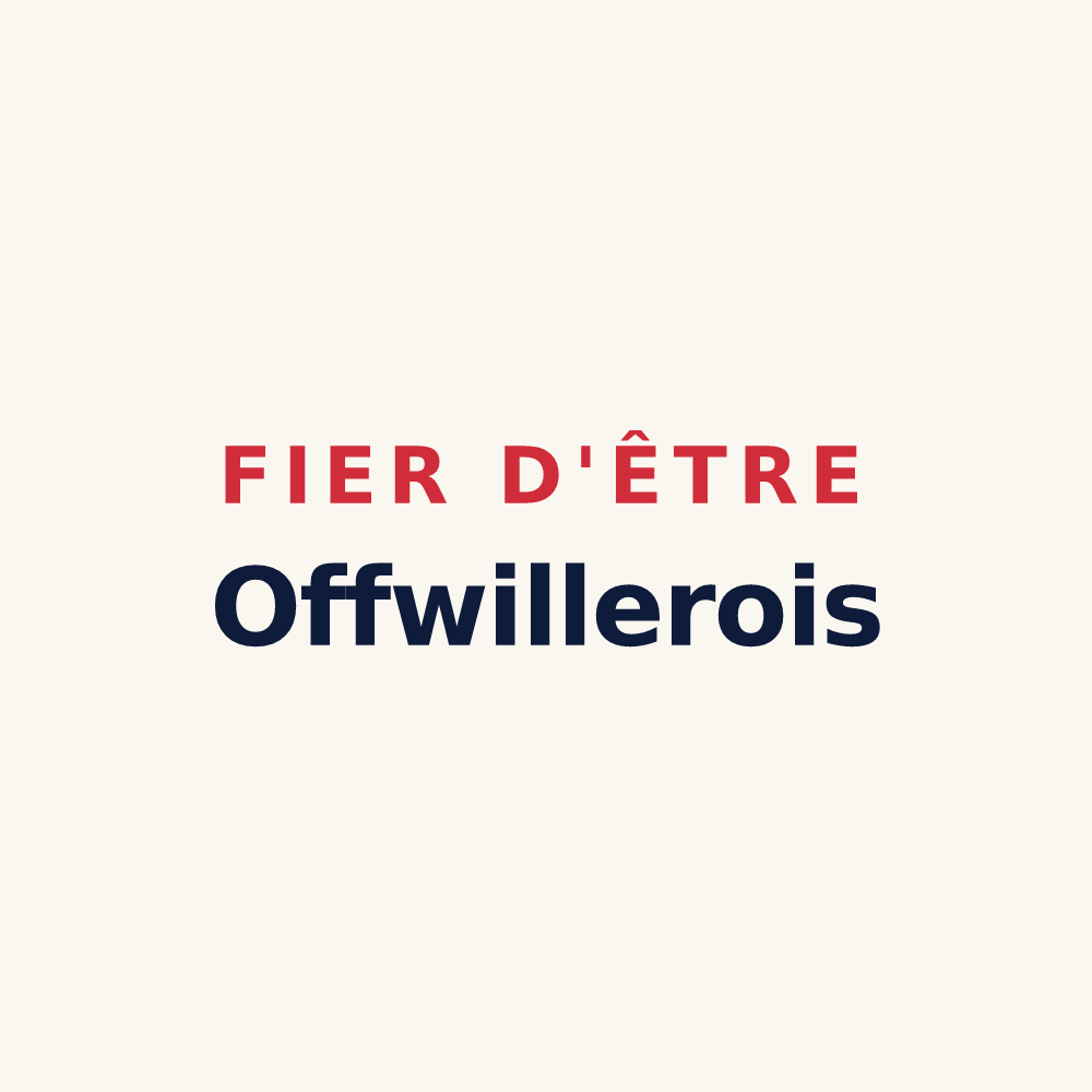 Tasse « Fier d'être Offwillerois » — design pour Offwiller