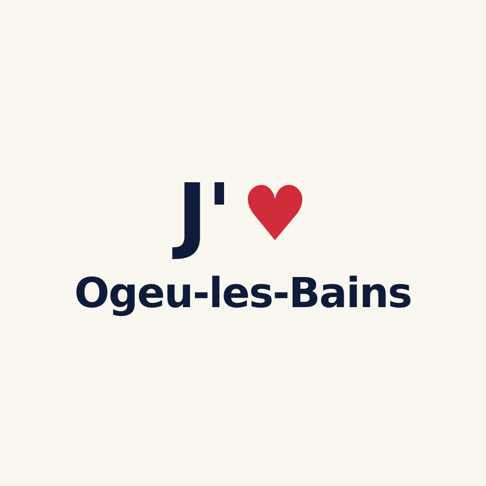 Tasse personnalisée Ogeu-les-Bains — design J'aime Ogeu-les-Bains