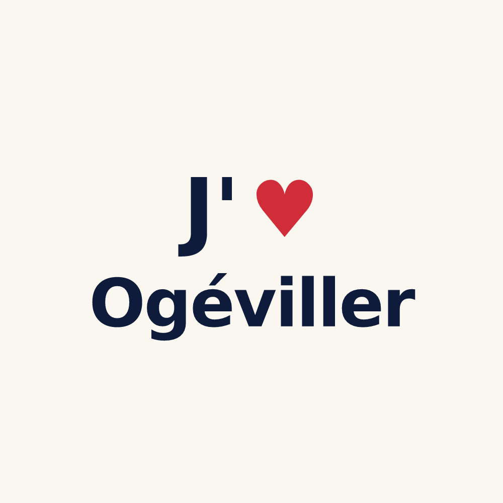 Tasse personnalisée Ogéviller — design J'aime Ogéviller