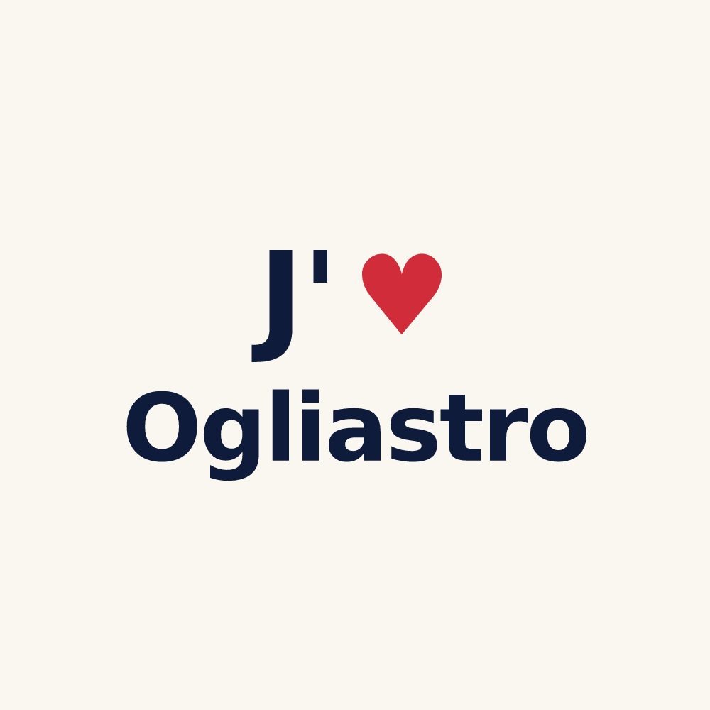 Tasse personnalisée Ogliastro — design J'aime Ogliastro
