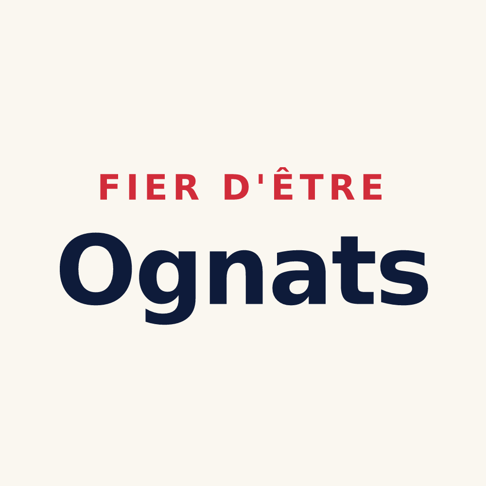 Tasse « Fier d'être Ognats » — design pour Ognes