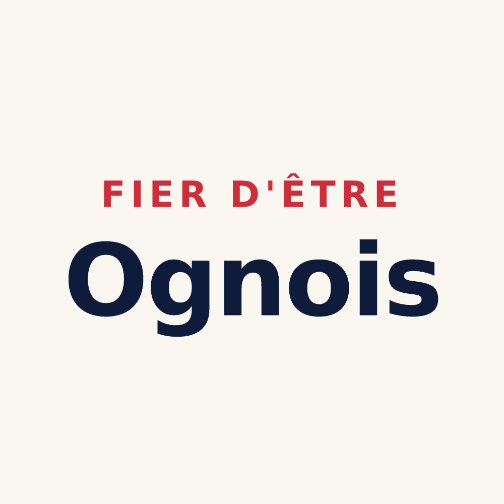 Tasse « Fier d'être Ognois » — design pour Ognes