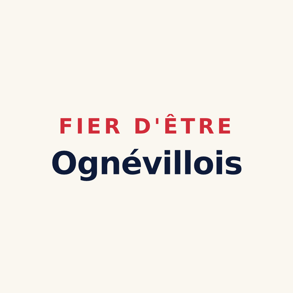 Tasse « Fier d'être Ognévillois » — design pour Ognéville
