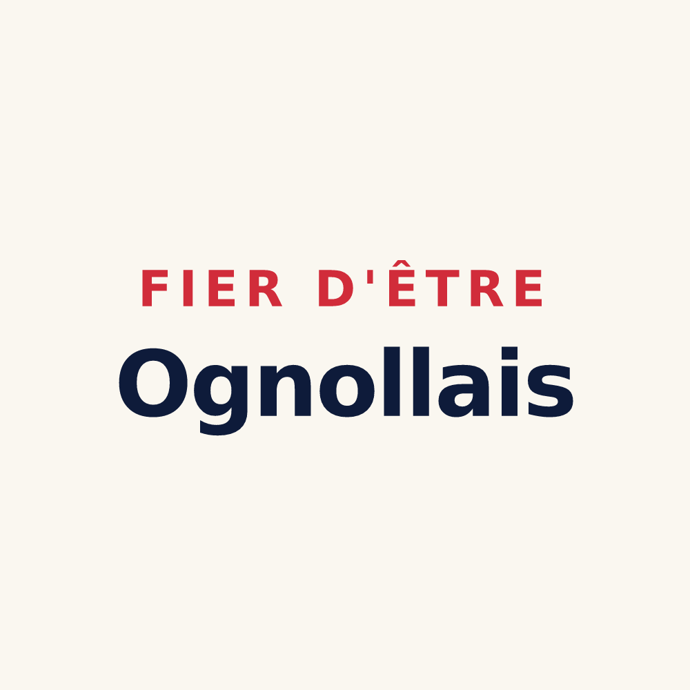 Tasse « Fier d'être Ognollais » — design pour Ognolles