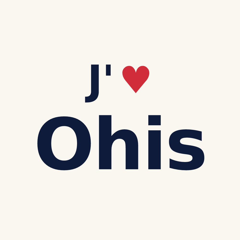 Tasse personnalisée Ohis — design « J'aime Ohis » imprimé sur la tasse