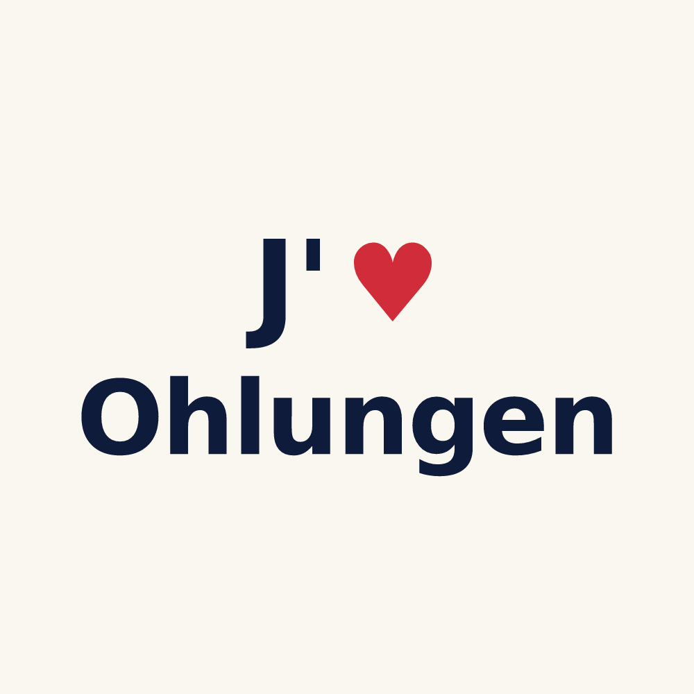 Tasse personnalisée Ohlungen — design J'aime Ohlungen