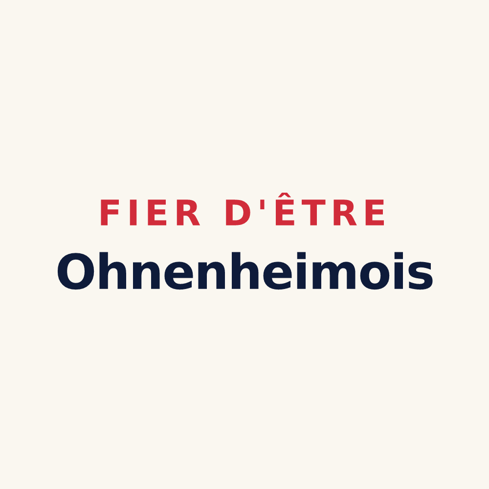 Tasse « Fier d'être Ohnenheimois » — design pour Ohnenheim