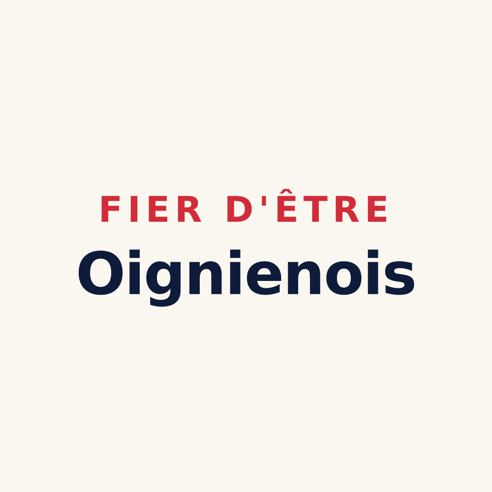 Tasse « Fier d'être Oignienois » — design pour Oignies