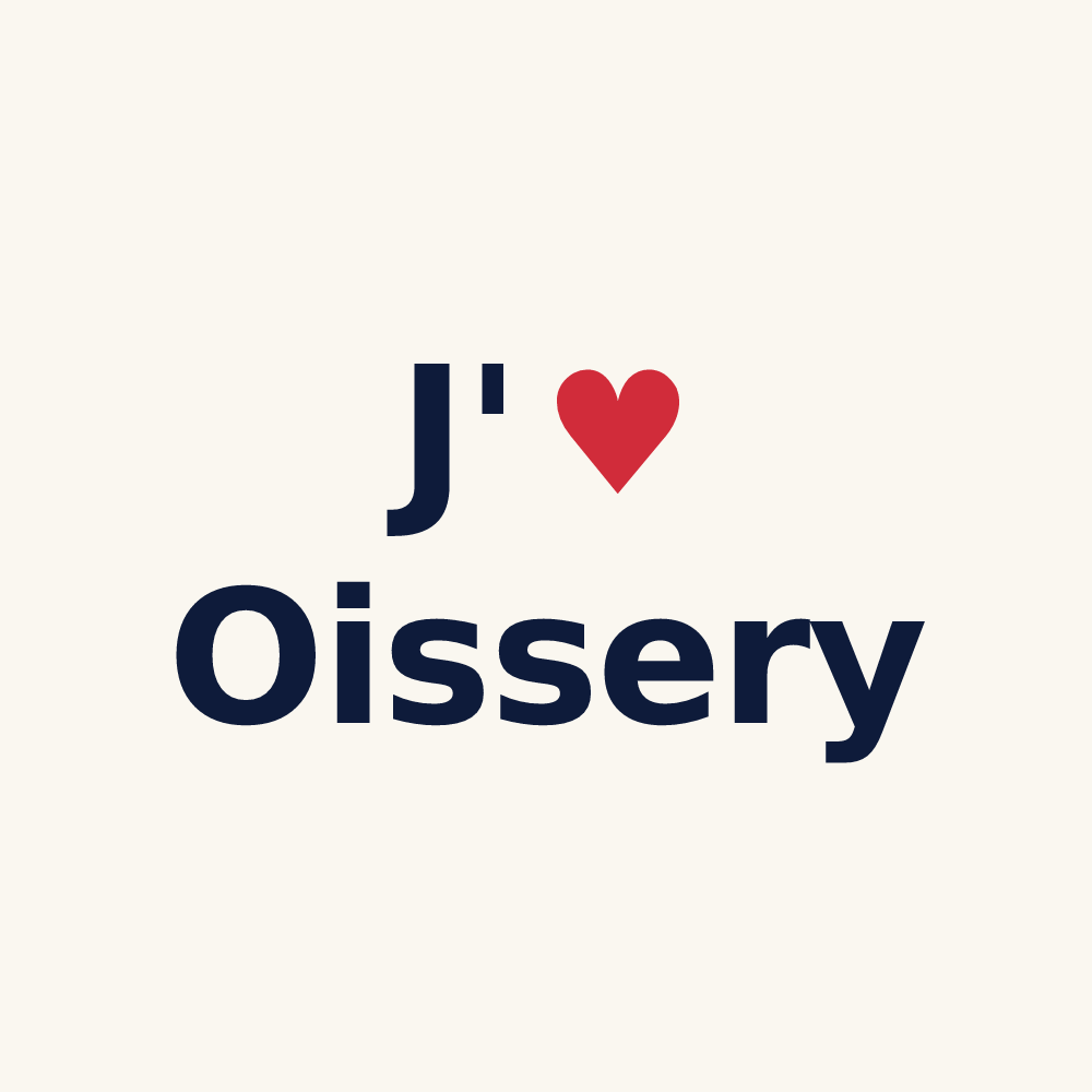 Tasse personnalisée Oissery — design J'aime Oissery