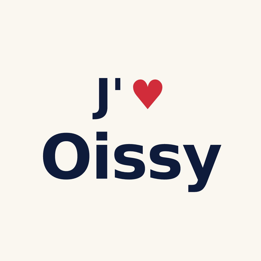 Tasse personnalisée Oissy — design J'aime Oissy