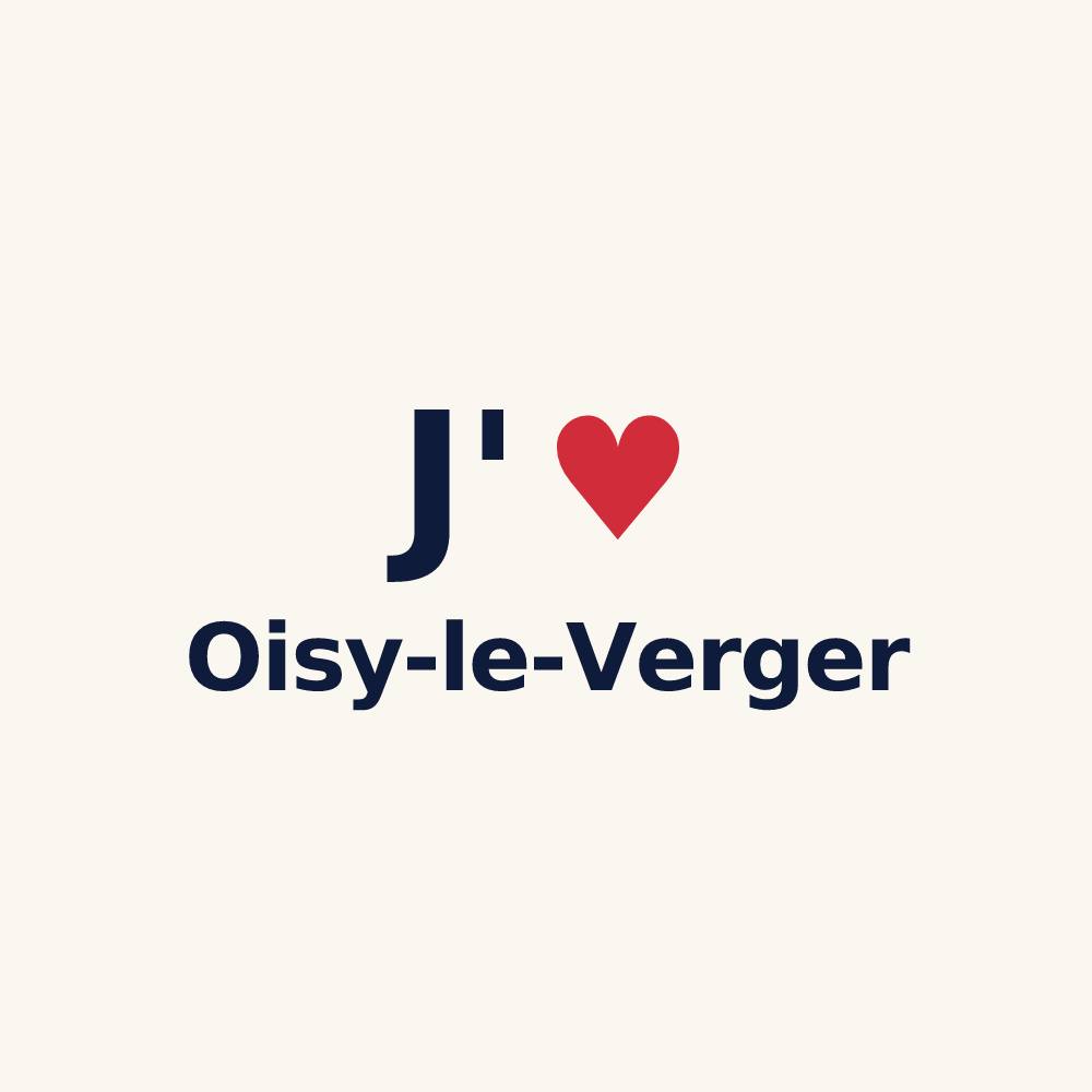 Tasse personnalisée Oisy-le-Verger — design J'aime Oisy-le-Verger