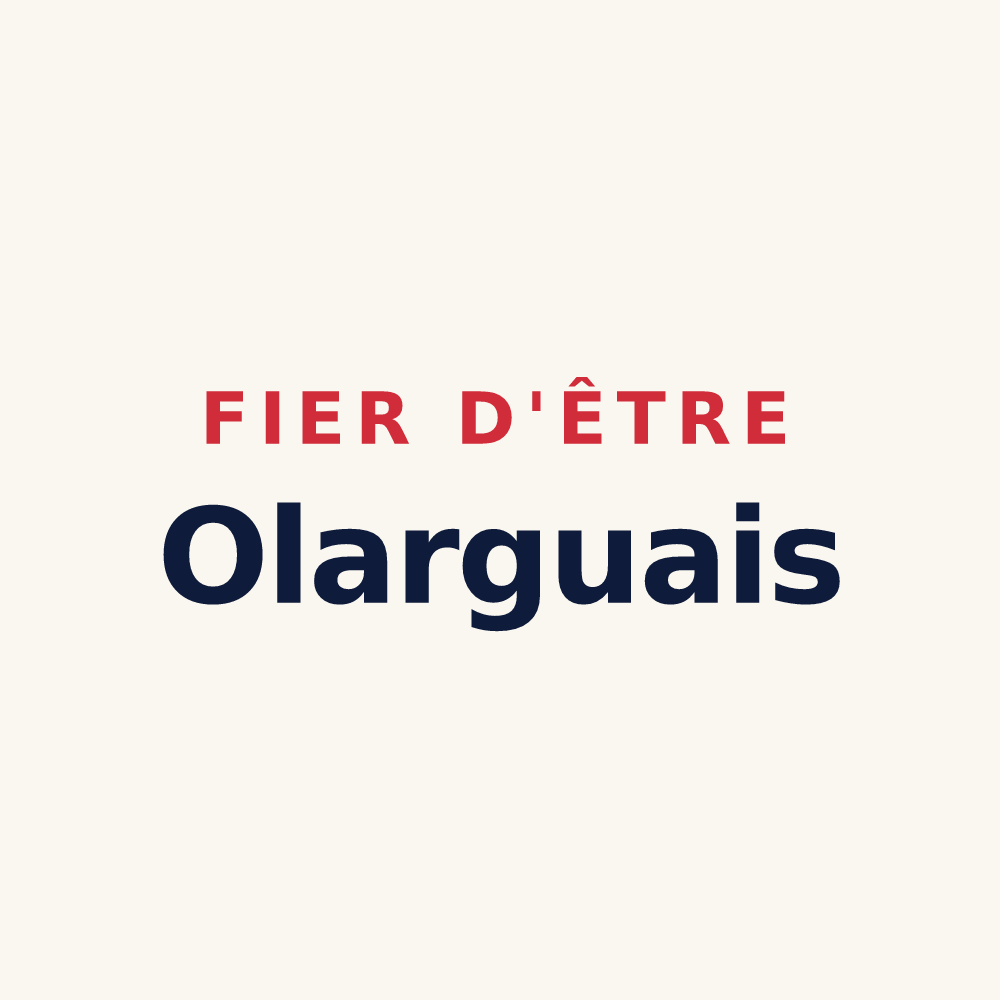 Tasse « Fier d'être Olarguais » — design pour Olargues